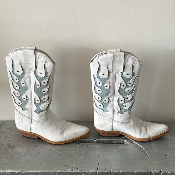 Vintage Cowboy Boots-1980’s flame - Picture 9 of 13